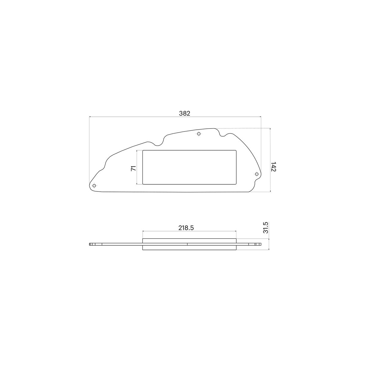 MALOSSI 1418501B Filtro aria W BOX compatibile con Honda SH 300 2015-2020