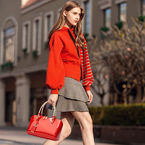 NICOLE & DORIS Fashion Women Handbag Patent Leather Bags Designer Top-handle Bags Shoulder Bags Crossbody Bag Elegant Clutches Evening Bags - Image 3