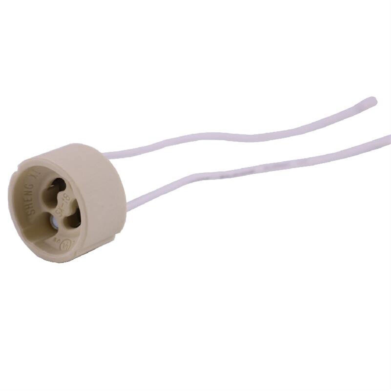 Oprawy oświetleniowe Uchwyt żarówki, adapter żarówki, 10 sztuk GU10 Uchwyt gniazda montażowego Przewód połączeniowy Ceramiczny adapter GU 10 Gniazda do GU10 Żarówka Reflektor LED CFL Halogen Oświetlen
