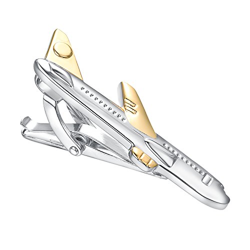 Yoursfs Airplane Tie Clips For Men Pilot Jet Army Aviation Wedding Bar Clasp Ties Pin #TOP2