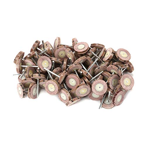 BomDog Mola, 50 Pezzi 25X5 Mm Carta Vetrata con Punta Montata Testa a T Ruote Lamellari Lucidatura Utensili Rotanti/a/320