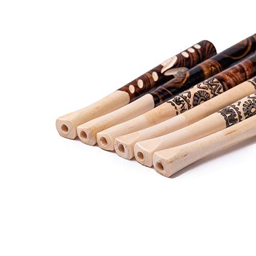 Dr. Watson - Cigarette Holders, Set of 6, fit Regular Size Cigarettes, Handcrafted from Natural Wood - Thumbnail 2