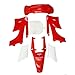 BFarlesop 1set Red Side Number Placas Shrouds Fender Plástico Kits de carenado Completo for A-P-O-L-L-O Orion 125/140/160 / 250cc Pit Suct Pitpro Bike