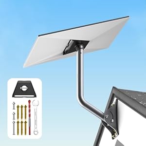 Starlink Gen 3 Mount, Starlink dakmontage compatibel met V3 Starlink standaard schotel, Starlink lange wandmontage, Starlink montagekit, Starlink Pole Mount (inclusief pijpadapter, moersleutel en