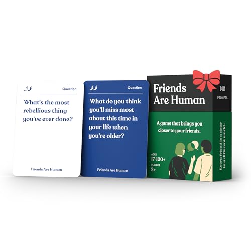 Friends are Human | 140 Gesprächskarten zur Vertiefung der Freundschaftsbeziehungen | Kartenspiel für Bindung & Kommunikation | Therapie für Erwachsene | von The Makers of Parents Are Human