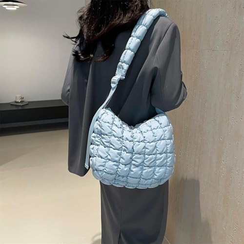 Bolso de hombro acolchado de nylon con correa ajustable miniatura 2