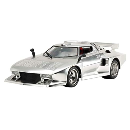 Tamiya 25418 Lancia Stratos Turbo Silver Plat, Maqueta de plástico, Escala 1:24, Color Plateado