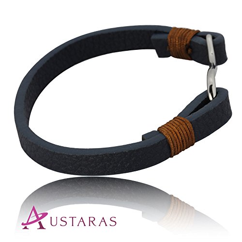 Leather Faux Ankle Wrist Friendship Nautical Jewelry Fishing Hook Charm Bracelet In 316L Stainless Steel/Navy Blue/Brown 925 Sterling Silver With A S Hook Clasp For Men And Women #TOP1