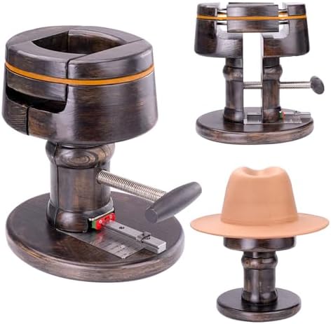 4-Way Cowboy Hat Stretcher Wooden Hat Sizer Tool for Western, Felt & Wool Hats(Vintage) image 5