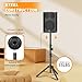 Small Speaker Stands 2 Pack, 24-50 Inch Height Adjustable Speaker Tripod Stand Pair, Lightweight 35mm Compatible Insert, Support 55 LB with 2 Storage Bags