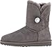 UGG Women's Bailey Button Bling Grey, 8 B - Medium