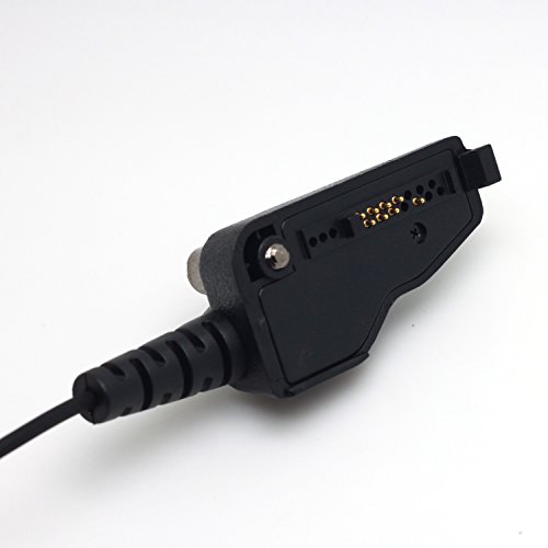 Kymate G-Shape Ear Earpiece Headset with PTT Button & Mic for Kenwood Radio NX-200 NX300 NX5300 NX5400 TK-180 TK-380 TK-480 TK-2180 TK-3180 TKR-830 Multi-pin