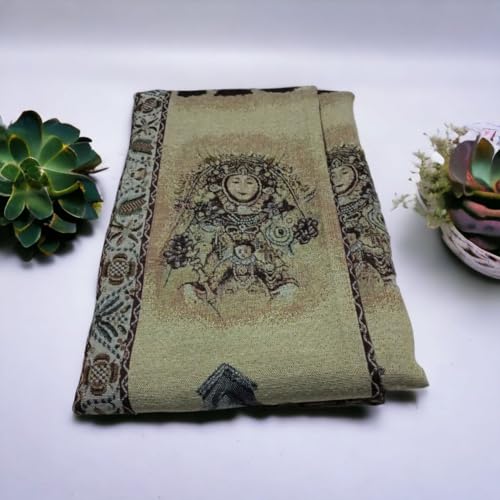 Cortina de Calle Alpujarreña para Puerta Exterior e Interior - Confeccionada con Trabilla - Inspirada en la Virgen del Rocío - 140 x 260 cm
