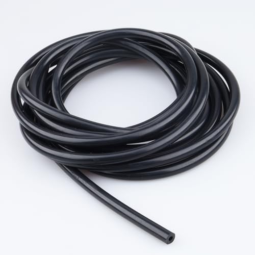 AC PERFORMANCE ID 5/32" (4mm) Silicone Vacuum Tubing Hose 15FT (4.5 Meter), 130 PSI Maximum Pressure Black - Thumbnail 4
