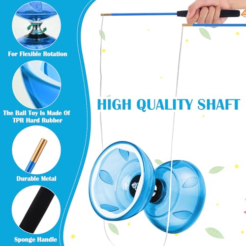 chinese yoyo diabolo set includes colorful chinese yoyo with 2 pieces diabolo sticks 1 piece string 1 net bag for funblue