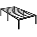 Yaheetech Cama Individual Base de Cama Metal Base Estructura de Cama Espacio Almacenamiento Bajo para Colchón 90X 190 cm