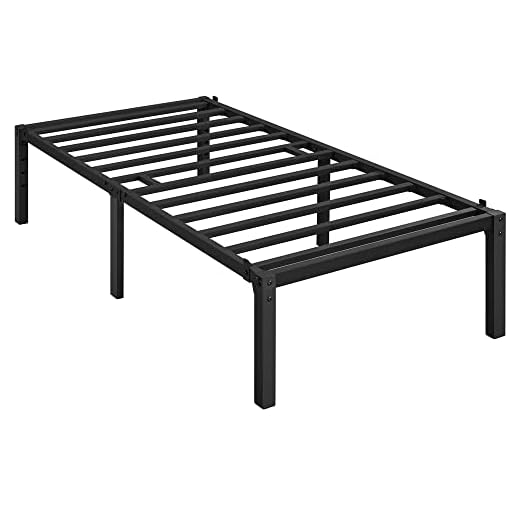 Yaheetech Rete Letto Singolo 41,5 cm in Metallo 90 cm × 190 cm senza Testiera Spazio Aggiuntivo per Camera da Letto