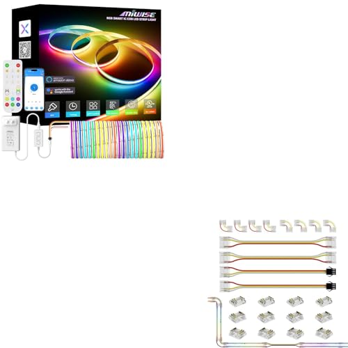 Tira LED Inteligente MIWISE RGB 10 Piezas 32.8ft miniatura 1