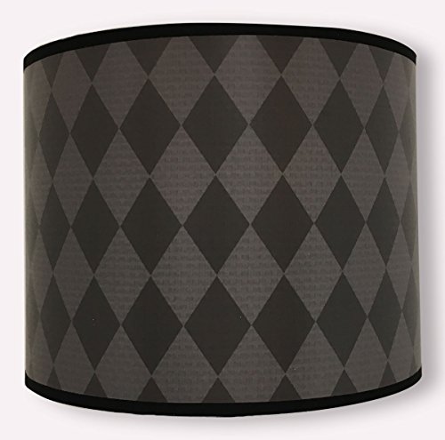 Image of Royal Designs, Inc. Trendy Decorative Handmade Drum Shade, Made in USA, 10in, HBC-8031-10, Black Diamonds