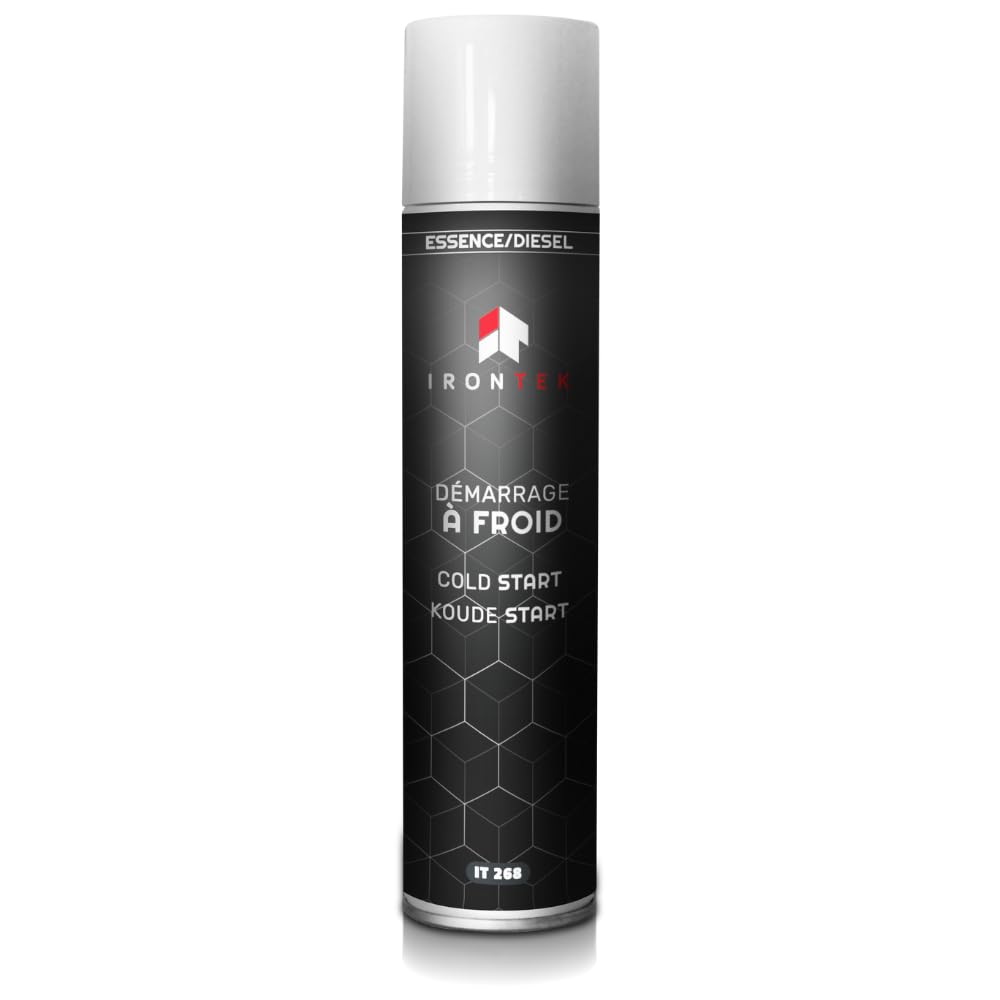 Start Pilot Démarrage à Froid 300mL - IRONTEK | IT268 | Essence & Diesel | Action Immédiate | Protège & Lubrifie | 2/4 Temps