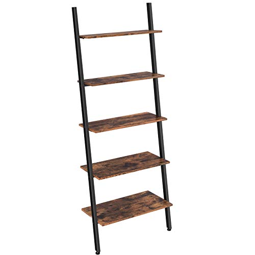 Image of VASAGLE Ladder Shelf, 5-Tier Bookshelf, Storage Rack