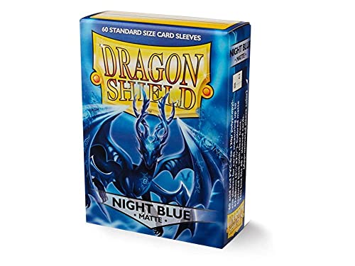 Pochettes Dragon Shield Bleu Nuit à haute opacité | Lot de 10 protections de taille standard