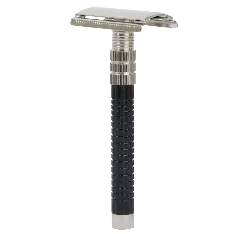 Ashoka Men Double Edge Brass Safety Razor with 10 Stainless Steel Blades, Safety Razor for Men and Women (Black) - A705 (B09S7X9DLP) Amazon Price History, Amazon Price Tracker