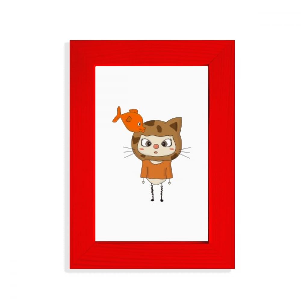 Cadre photo chat et poisson rouge pour immortaliser vos moments complices