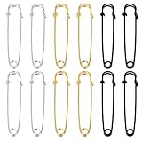 [Versátil] Ya sea como aguja escocesa funcional, para fijación decorativa como broche grande, para manualidades o para fijar parches, estos imperdibles gigantes son su ayudante versátil.