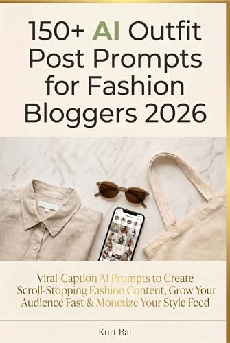 150+ AI Outfit Post Prompts for Fashion Bloggers 2026: Viral-Caption AI Prompts to Create Scroll-Stopping Fashion Content, Grow Your Audience Fast & ... Block (AI Toolkit for Bloggers 2026 Book 3)