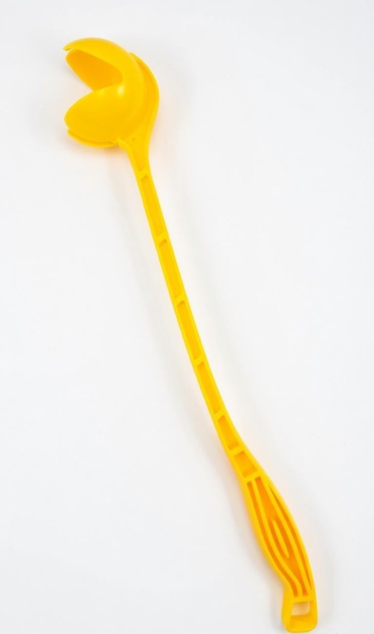 Baseball and Cricket Ball Thrower, Yellow, 26 Inch, Ergonomic Non-Slip Handle, Throws up to 100+ Feet, Fits Standard Baseballs-picture-14
