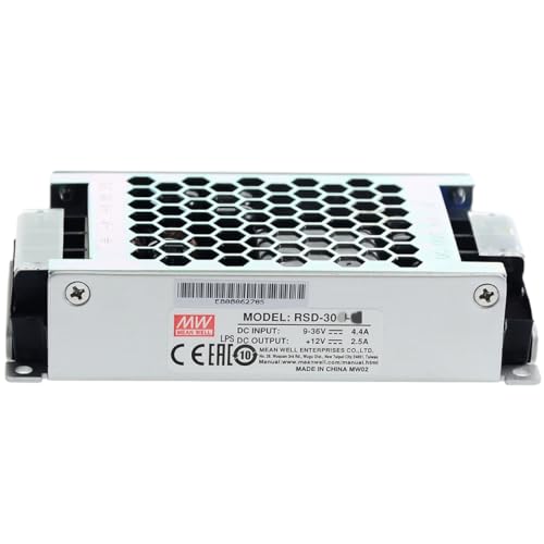 Mean Well RSD 30W 2.5A Power Supply Converter DC/DC Single Output RSD-30H-12 Power Supply Driver Transformer for Railway Industrial Communications or Data Systems etc