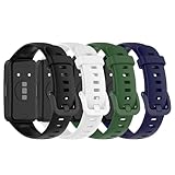 [SUGARJAR] 4本セット バンド Huawei Band 8/9/10 対応 シリコン ストラップ ソフト スポーツバンド レディース メンズ共用