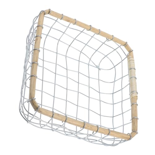 Hemobllo Hollow out Metal Fruit Basket Stylish Iron Wire Serving Tray for Bread Snacks and Decor Compact Design for Kitchen Dining Office Use