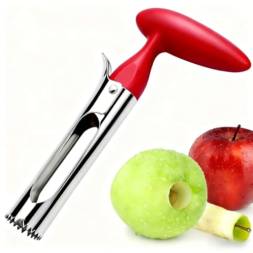 ZAFNAH Apple Corer Tool, Apple Core Removal, Stainless Steel Apple Core Remover Tool, Easy to Grip...