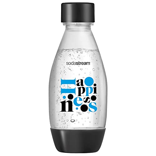 Soda Stream Máquina Jet Preta com Conjunto de garrafas de 500 ml, Preto, Jet + Happines