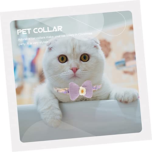 Collier nœud papillon pour chien et chat | Lot de 2 motifs plaid - 6