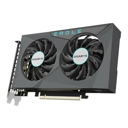 NVIDIA GeForce RTX 3050 EAGLE OC - Scheda grafica 6 GB GDDR6, 96 bit, PCI-E 4.0, 1500 MHz Core Clock, 2 x DP 1.4a, 2 x HDMI 2.1, NVIDIA Ampere - GV-N3050EAGLE OC-6GD - Scheda video - Immagine 1