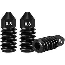 0.8mm Hardened Steel Nozzle for Bambu Lab A1/A1 Mini Hot End, 3 Removable Nozzles for Bambu Lab A1/A1 Mini 3D Printer Accessories 0.8mm