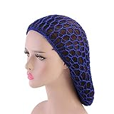 Egurs Malla para el Cabello Red de Cuidado del Cabello Forma de Malla Larga Gorro para Dormir Sombrero para Dormir Nocturno