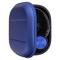 Geekria Shield Headphones Case Compatible with Sony MDR-ZX330BT/ZX310AP/ZX300/ZX110, Replacement Hard Shell Travel Carrying Bag with Cable Storage (Blue)