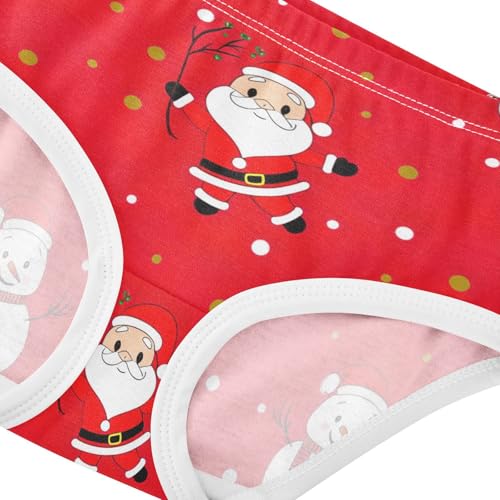 Christmas Cute Cartoon Red Girl Panties Cute Girls Underwear Toddlers Cotton Fancy Undies Kids Briefs 2t4