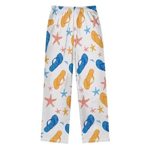 Slippers Pattern Cute Pajama Pants, Soft Sleepwear Lounge Pants Pajama Pj Bottoms for 6-14 Years2