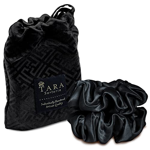 Large Silk Scrunchies For Hair - Tara Sartoria Artisan Handmade