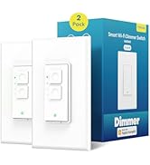 meross Smart Dimmer Switch, Single Pole WiFi Light Switch Works with Apple HomeKit, Alexa, Remote...
