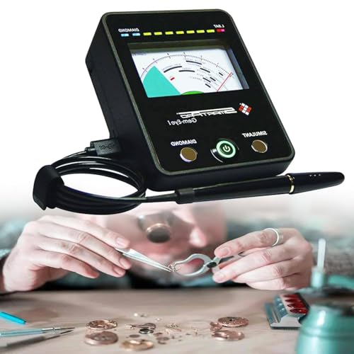FENOKD Diamond Moissanite Tester with Pointer Panel and Indicator Light, Retractable Probe, Gemstone Tester Tool with Professional Reading & Accuracy for Diamond Appraisal Company