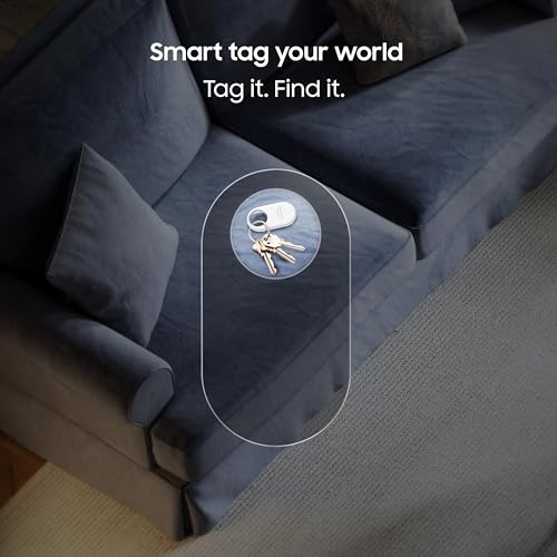 Image of Samsung Galaxy SmartTag2 (1 Pack), Black | Bluetooth Tracker | Compass View | AR Find | IOT Control | Lost Mode