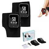 ZRW Soleva Foot Massager,Foot Renew Triple Method Massager,3-in-1 Naxir Foot Revive Massager,Wireless & Portable Heated Ankle Wrap,for Achilles Tendinitis and Plantar Fasciitis(Black)