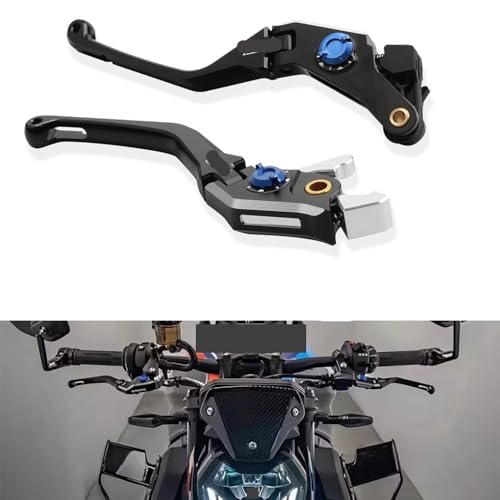 Levier d'embrayage réglable CNC avec pivot rétractable antichoc pour moto - 2