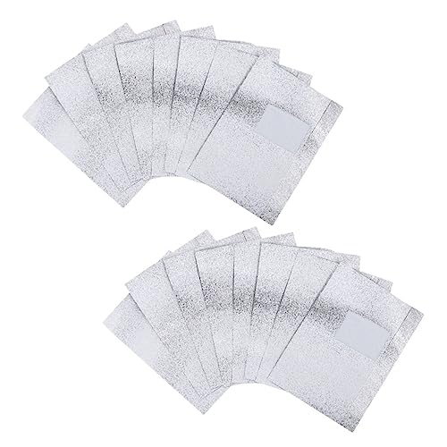 Mikinona Nail Remover Pads Scrapper 100pcs Nail Polish Remover Tin Foil for Home Salon Use